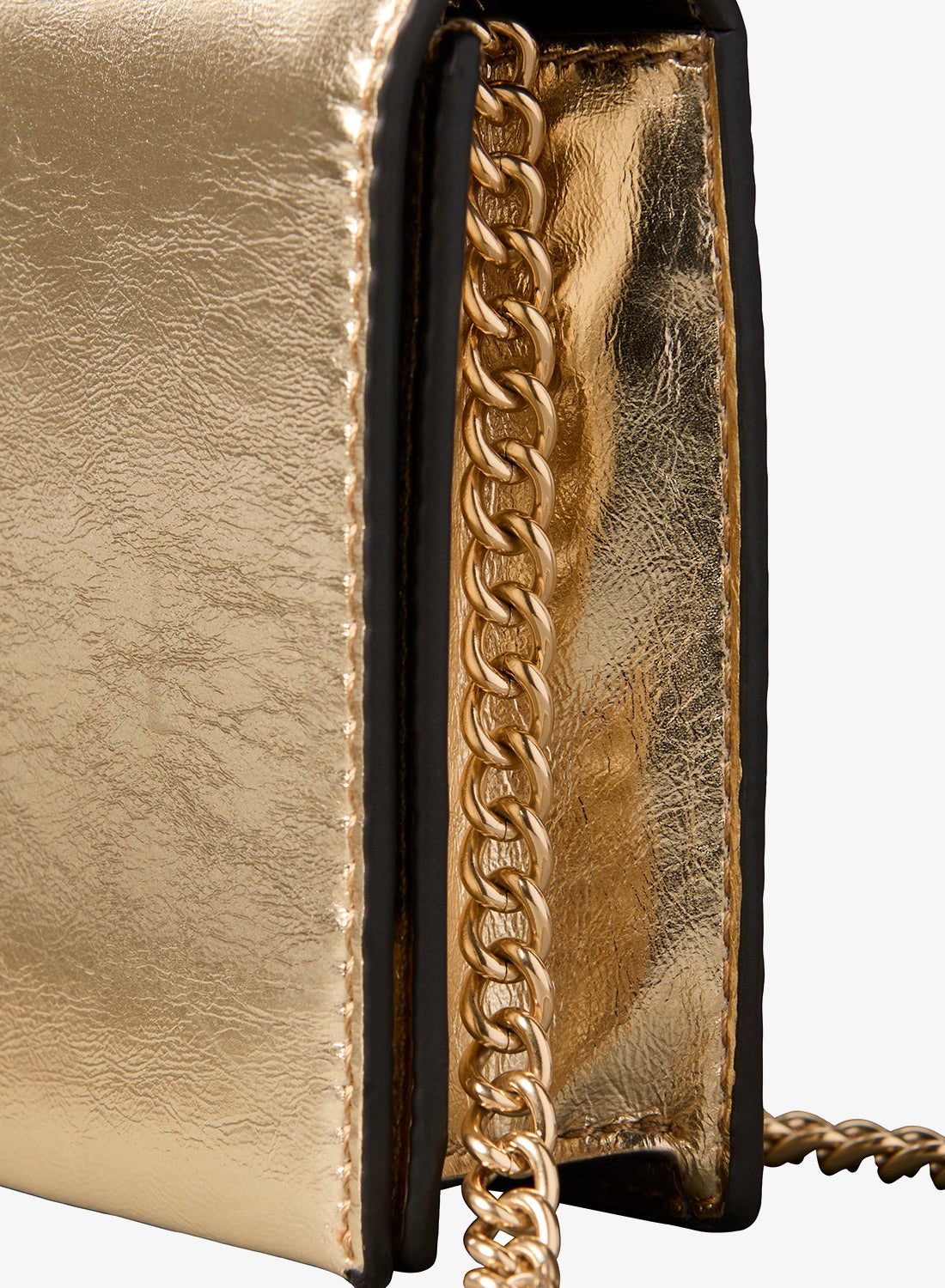 Monogram Metallic Chain Wallet